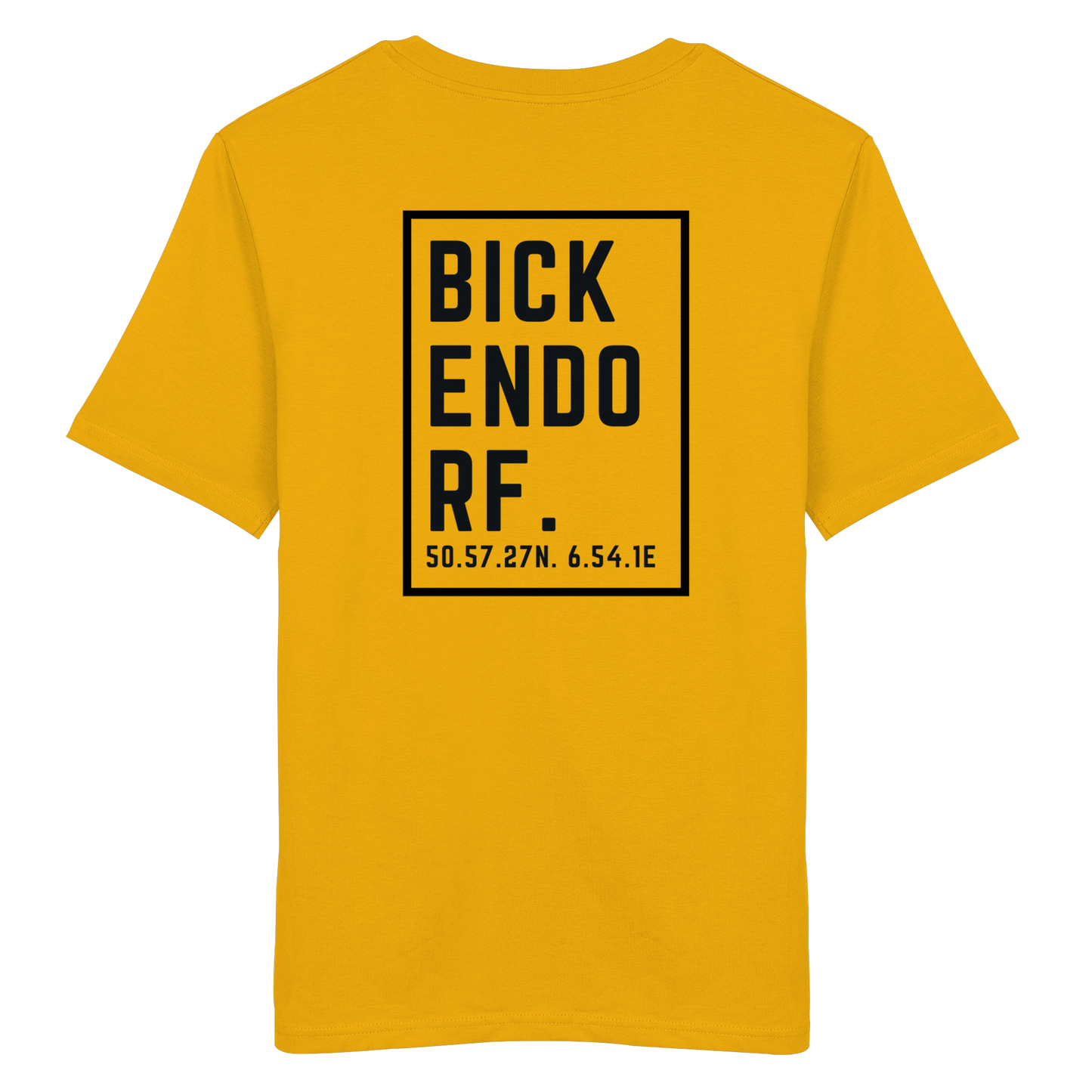 Bickendorf Koordinaten (großer Druck auf dem Rücken) - Organic Shirt
