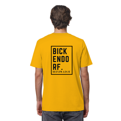 Bickendorf Koordinaten (großer Druck auf dem Rücken) - Organic Shirt