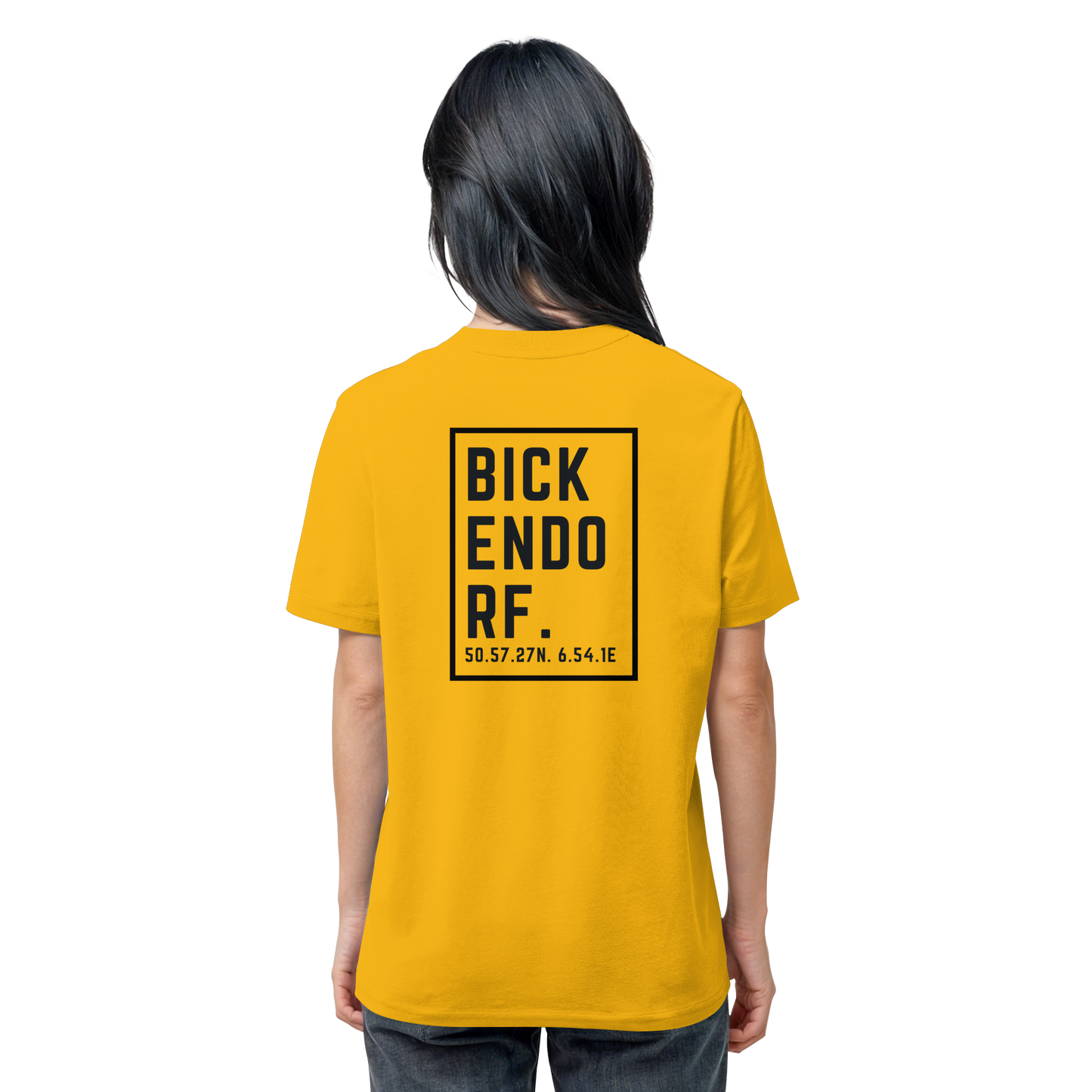 Bickendorf Koordinaten (großer Druck auf dem Rücken) - Organic Shirt