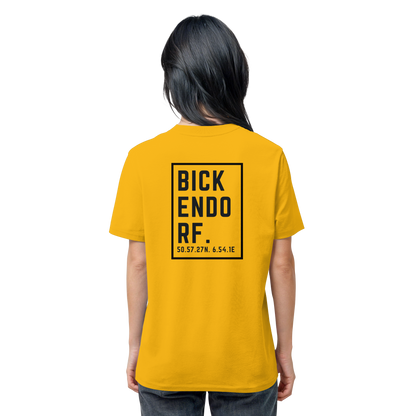 Bickendorf Koordinaten (großer Druck auf dem Rücken) - Organic Shirt