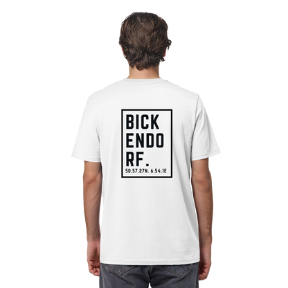 Bickendorf Koordinaten (großer Druck auf dem Rücken) - Organic Shirt