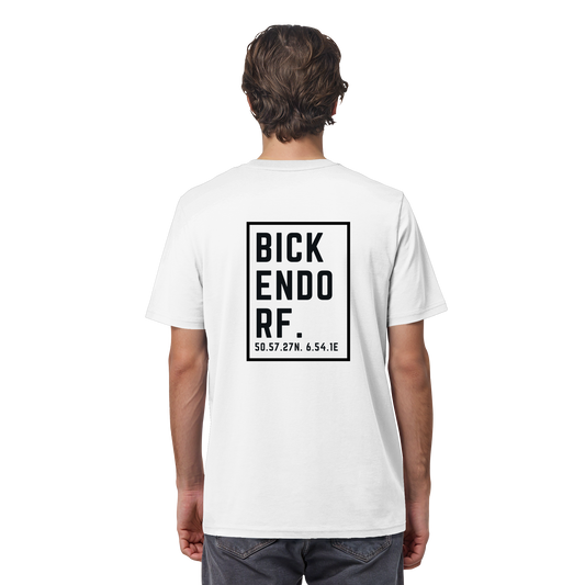Bickendorf Koordinaten (großer Druck auf dem Rücken) - Organic Shirt
