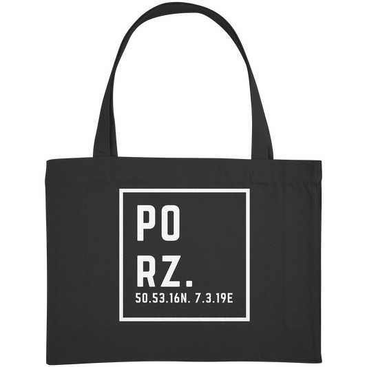 Porz Koordinaten (Druck)  - Organic Shopping-Bag