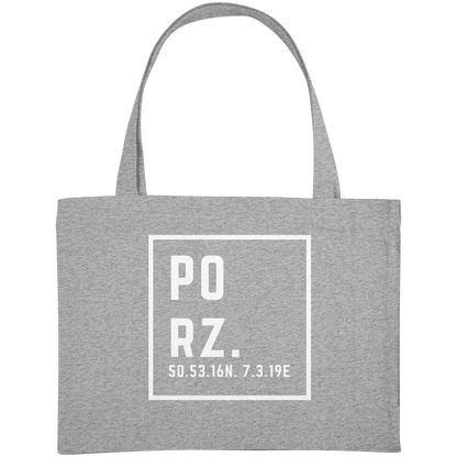 Porz Koordinaten (Druck)  - Organic Shopping-Bag