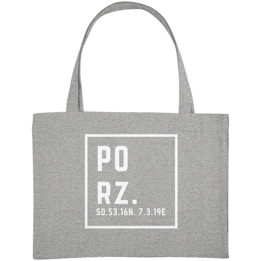 Porz Koordinaten (Druck)  - Organic Shopping-Bag