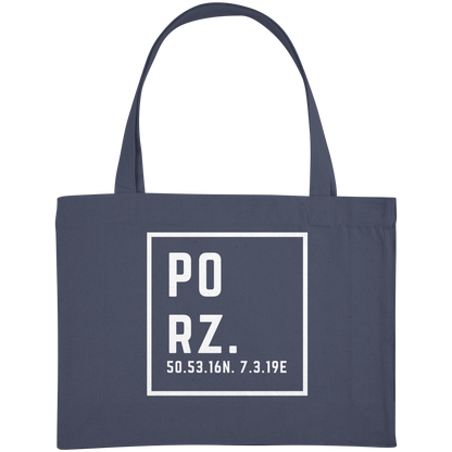 Porz Koordinaten (Druck)  - Organic Shopping-Bag