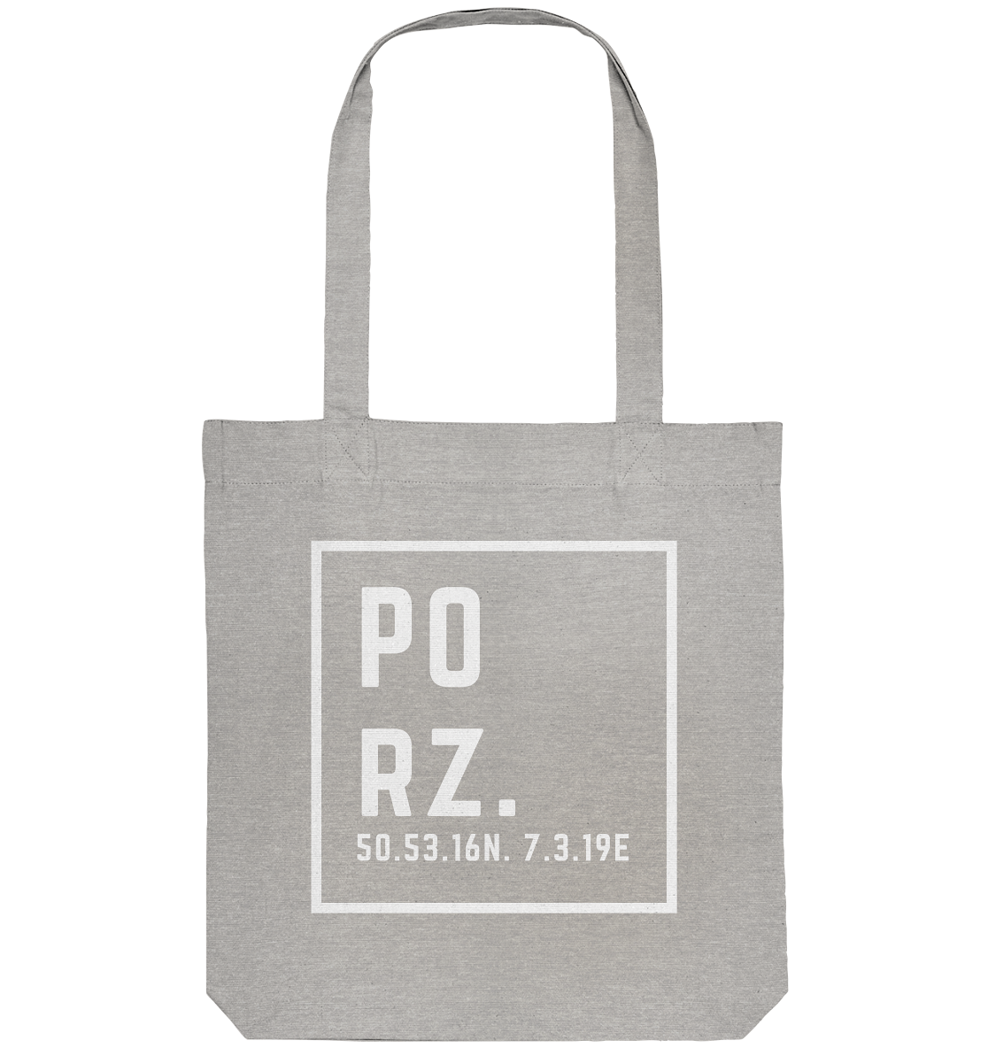 Porz Koordinaten (Druck)  - Organic Tote-Bag
