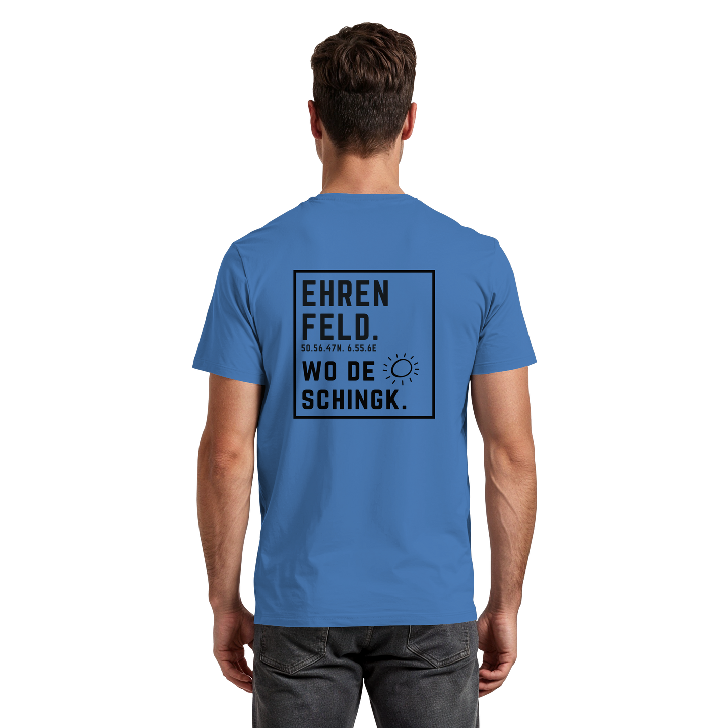 Wo de Sonn schingk - Ehrenfeld Druck Rücken - Premium Classic T-Shirt