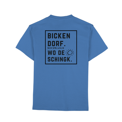 Wo de Sonn schingk - Bickendorf Druck Rücken - Premium Classic T-Shirt