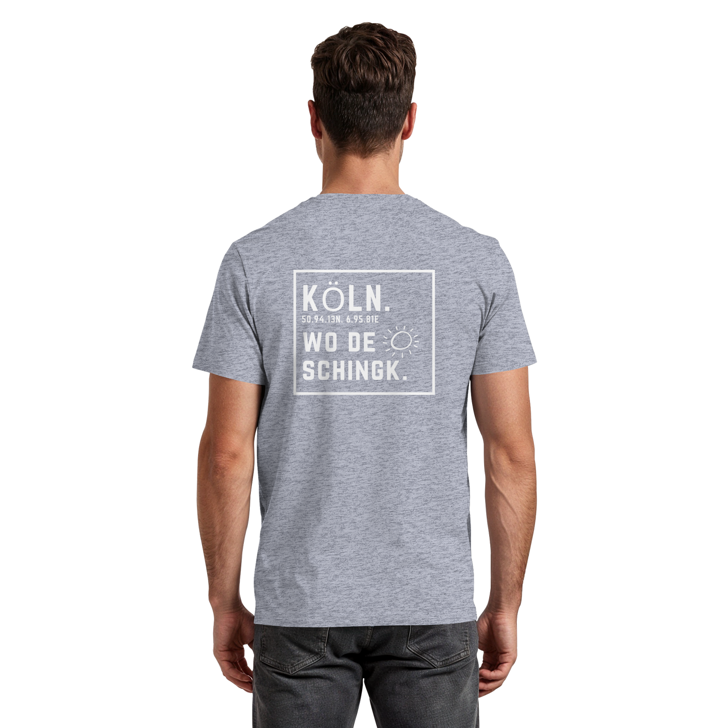 Wo de Sonn schingk - Köln Druck Rücken  - Premium Classic T-Shirt