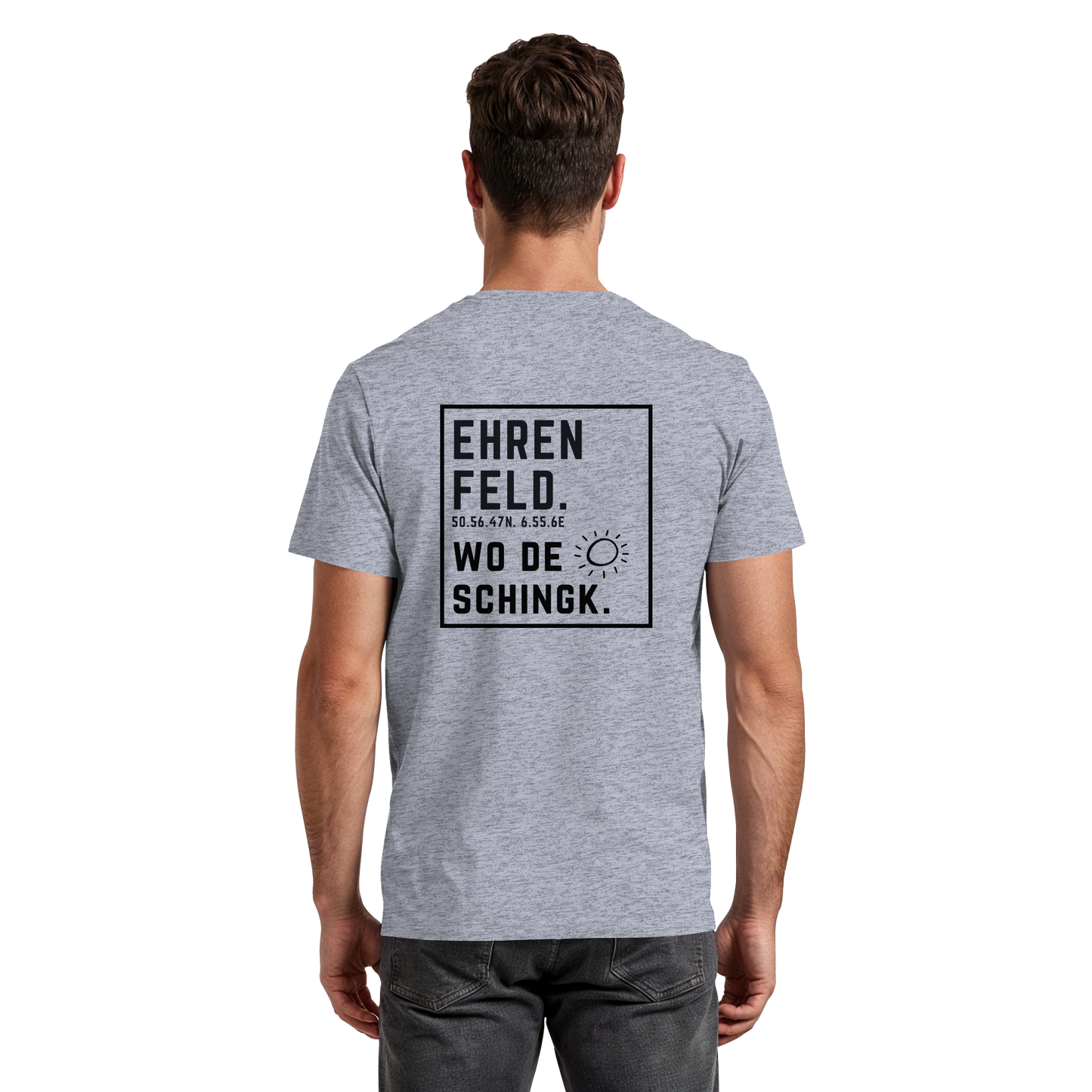 Wo de Sonn schingk - Ehrenfeld Druck Rücken - Premium Classic T-Shirt