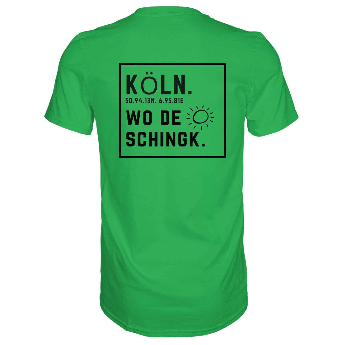 Wo de Sonn schingk - Köln Druck Rücken  - Premium Classic T-Shirt