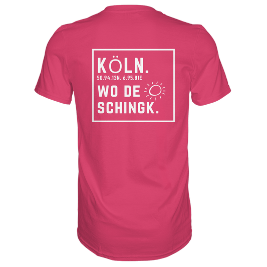 Wo de Sonn schingk - Köln Druck Rücken  - Premium Classic T-Shirt