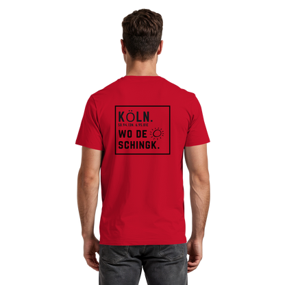 Wo de Sonn schingk - Köln Druck Rücken  - Premium Classic T-Shirt