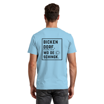 Wo de Sonn schingk - Bickendorf Druck Rücken - Premium Classic T-Shirt