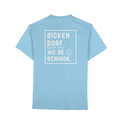 Wo de Sonn schingk - Bickendorf Druck Rücken - Premium Classic T-Shirt