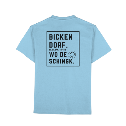 Wo de Sonn schingk - Bickendorf Druck Rücken - Premium Classic T-Shirt