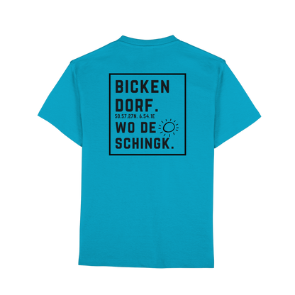Wo de Sonn schingk - Bickendorf Druck Rücken - Premium Classic T-Shirt