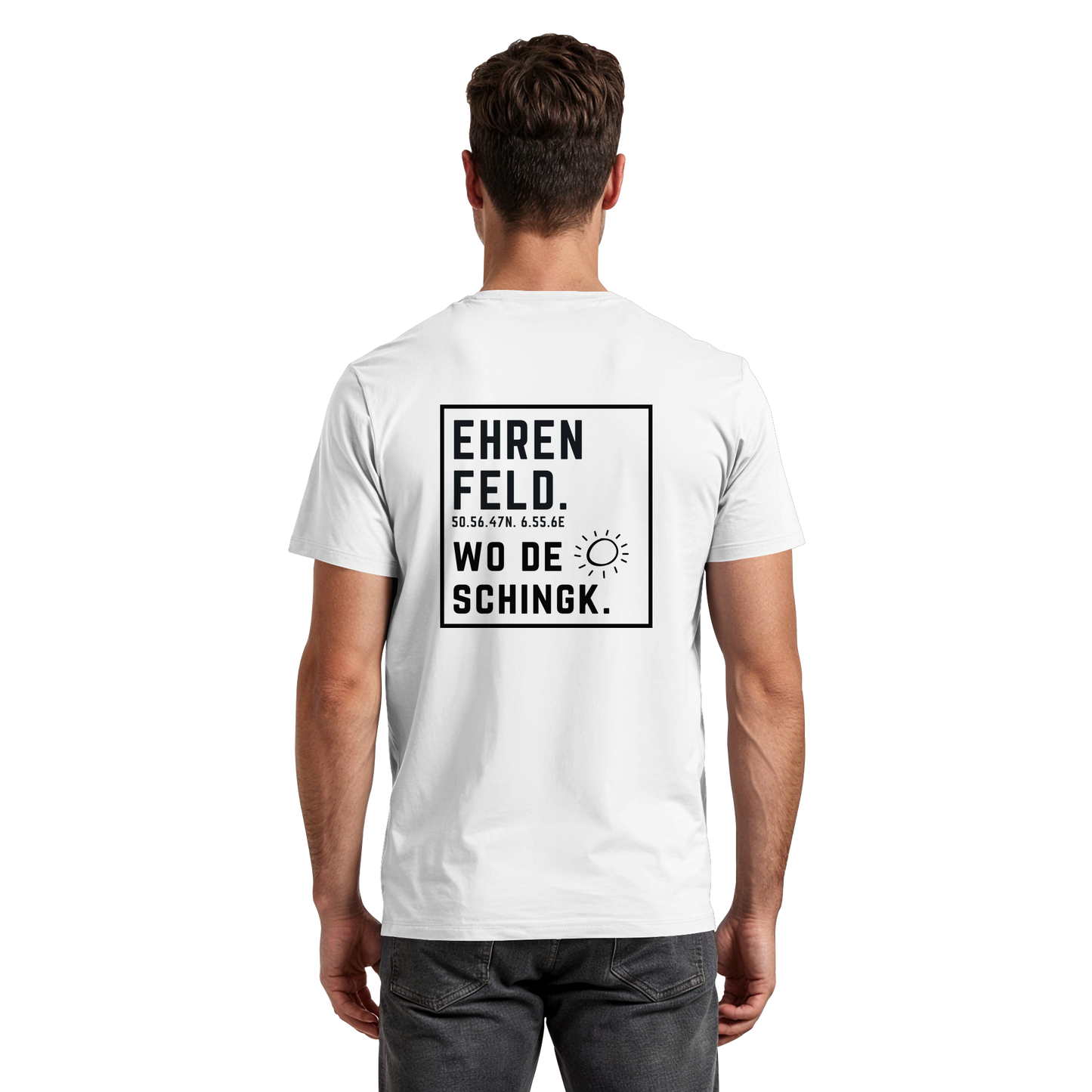 Wo de Sonn schingk - Ehrenfeld Druck Rücken - Premium Classic T-Shirt