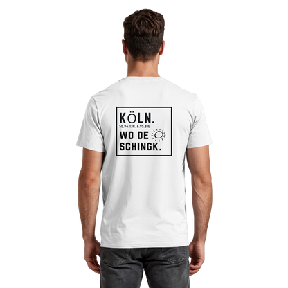 Wo de Sonn schingk - Köln Druck Rücken  - Premium Classic T-Shirt