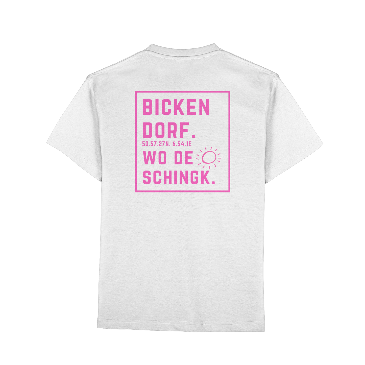 Wo de Sonn schingk - Bickendorf Druck Rücken - Premium Classic T-Shirt