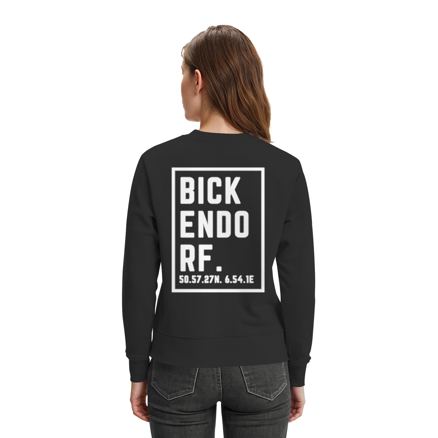 Bickendorf Koordinaten (großer Druck auf dem Rücken) - Premium Sweatshirt