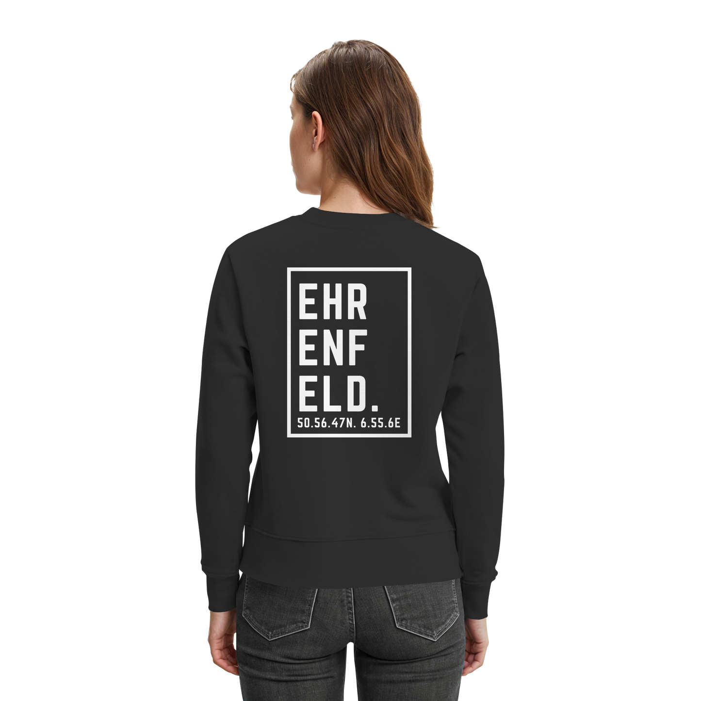 Ehrenfeld Koordinaten (großer Druck auf dem Rücken) - Premium Sweatshirt