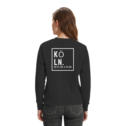 Köln Koordinaten (großer Druck auf dem Rücken) - Premium Sweatshirt