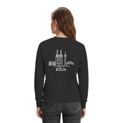 Köln Skyline (großer Druck auf dem Rücken) - Premium Sweatshirt