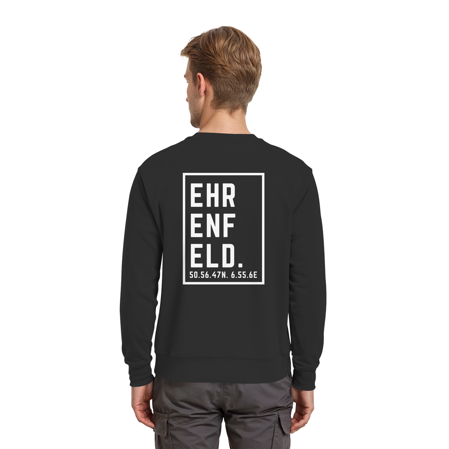 Ehrenfeld Koordinaten (großer Druck auf dem Rücken) - Premium Sweatshirt