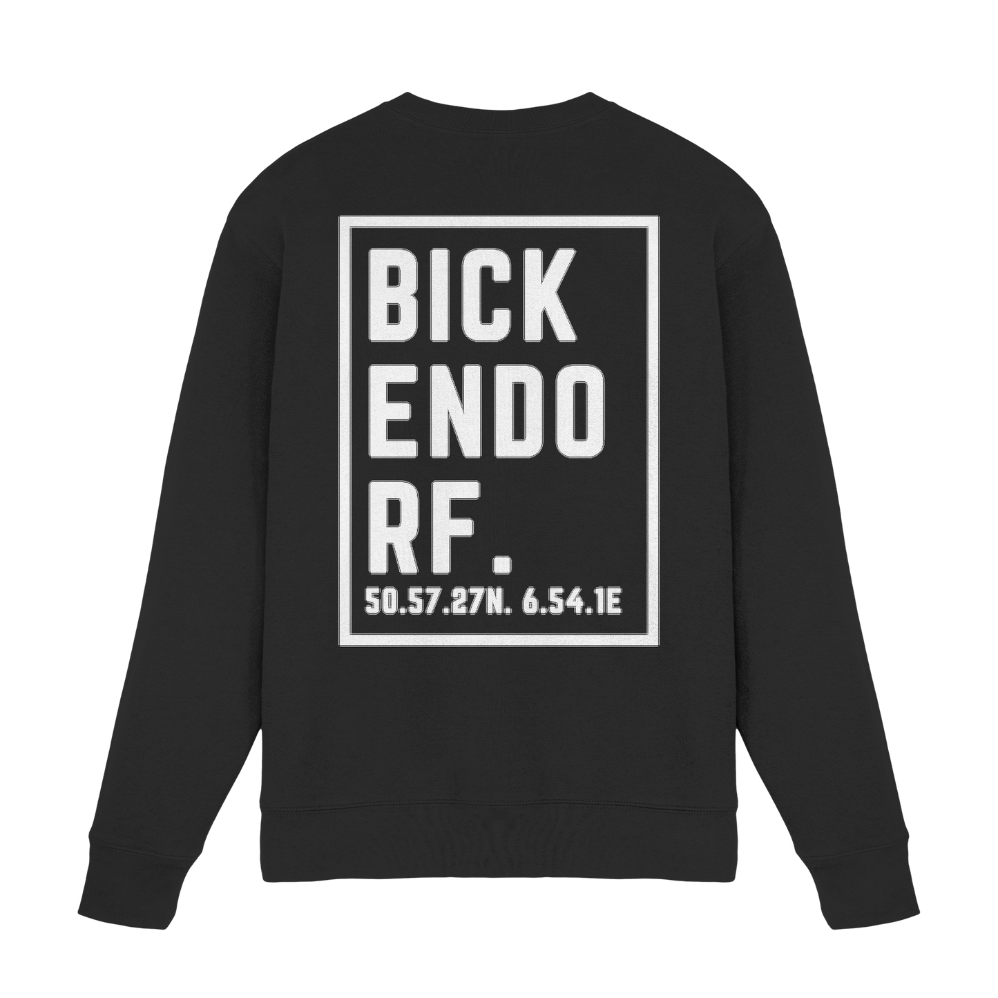Bickendorf Koordinaten (großer Druck auf dem Rücken) - Premium Sweatshirt