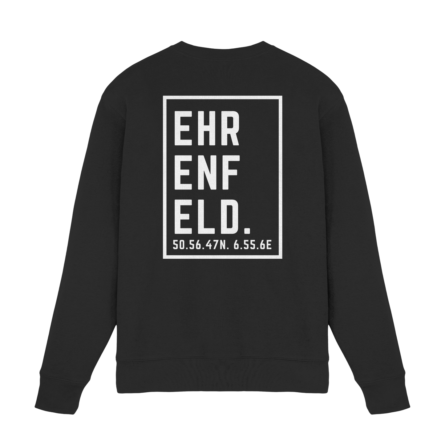 Ehrenfeld Koordinaten (großer Druck auf dem Rücken) - Premium Sweatshirt