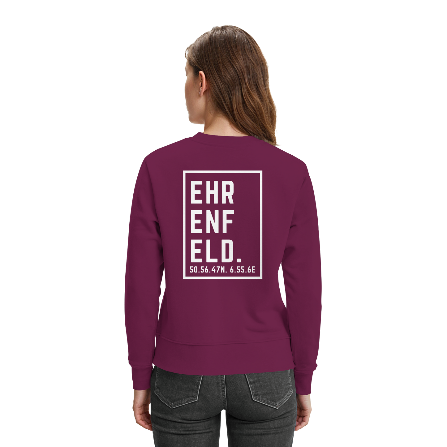Ehrenfeld Koordinaten (großer Druck auf dem Rücken) - Premium Sweatshirt