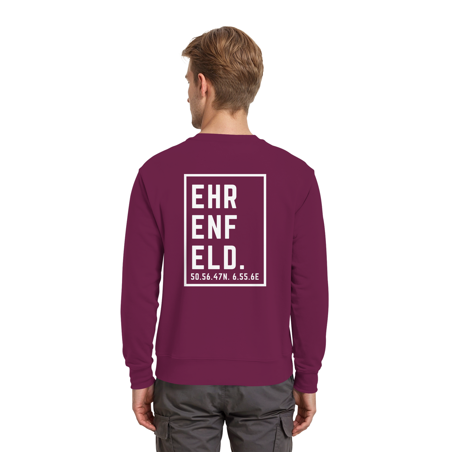 Ehrenfeld Koordinaten (großer Druck auf dem Rücken) - Premium Sweatshirt