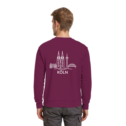 Köln Skyline (großer Druck auf dem Rücken) - Premium Sweatshirt