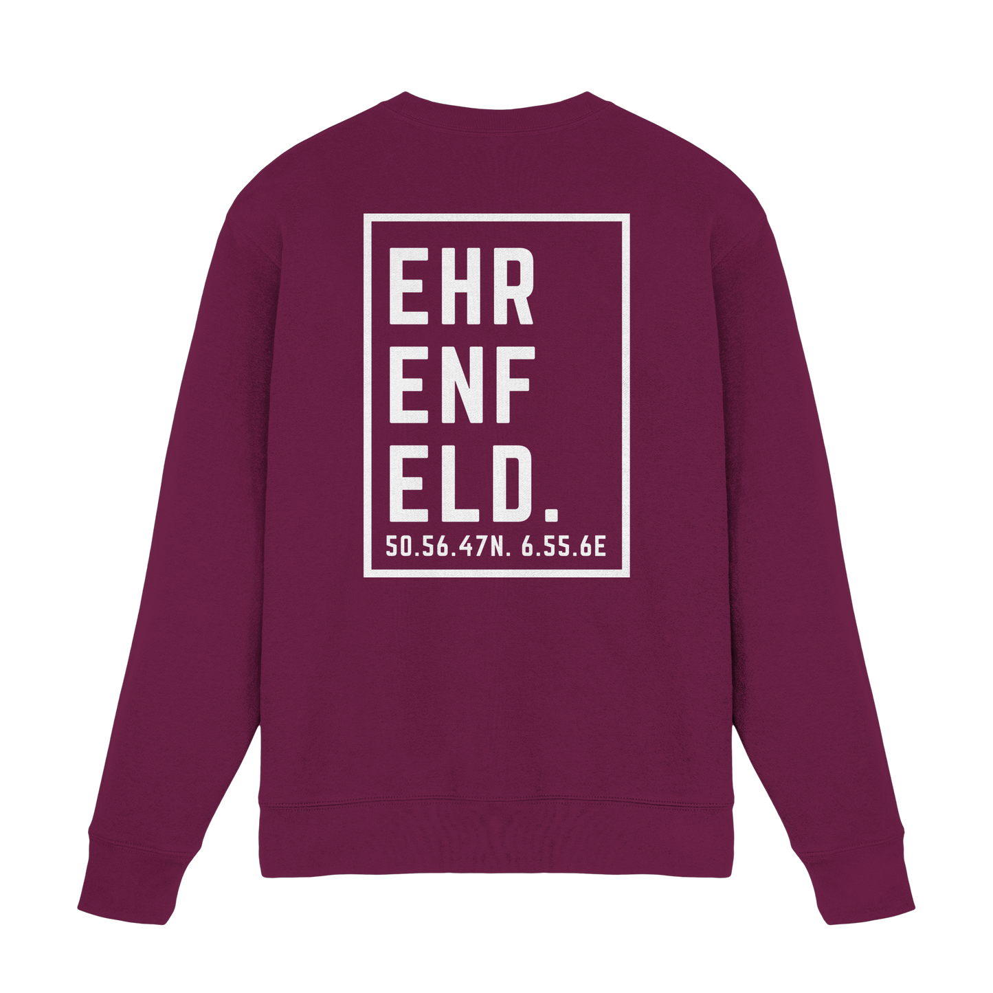 Ehrenfeld Koordinaten (großer Druck auf dem Rücken) - Premium Sweatshirt