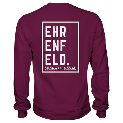 Ehrenfeld Koordinaten (großer Druck auf dem Rücken) - Premium Sweatshirt