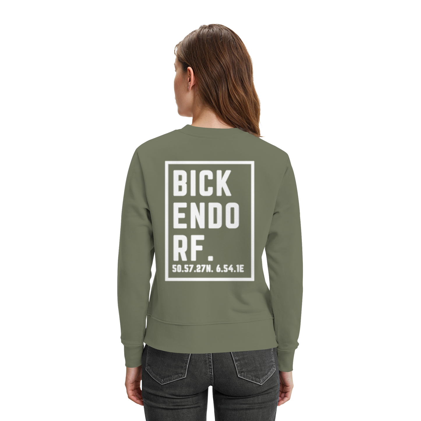 Bickendorf Koordinaten (großer Druck auf dem Rücken) - Premium Sweatshirt
