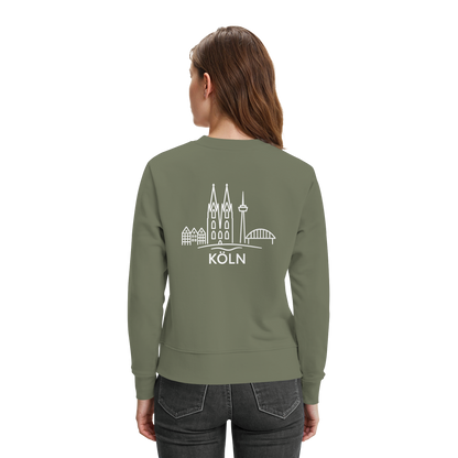 Köln Skyline (großer Druck auf dem Rücken) - Premium Sweatshirt