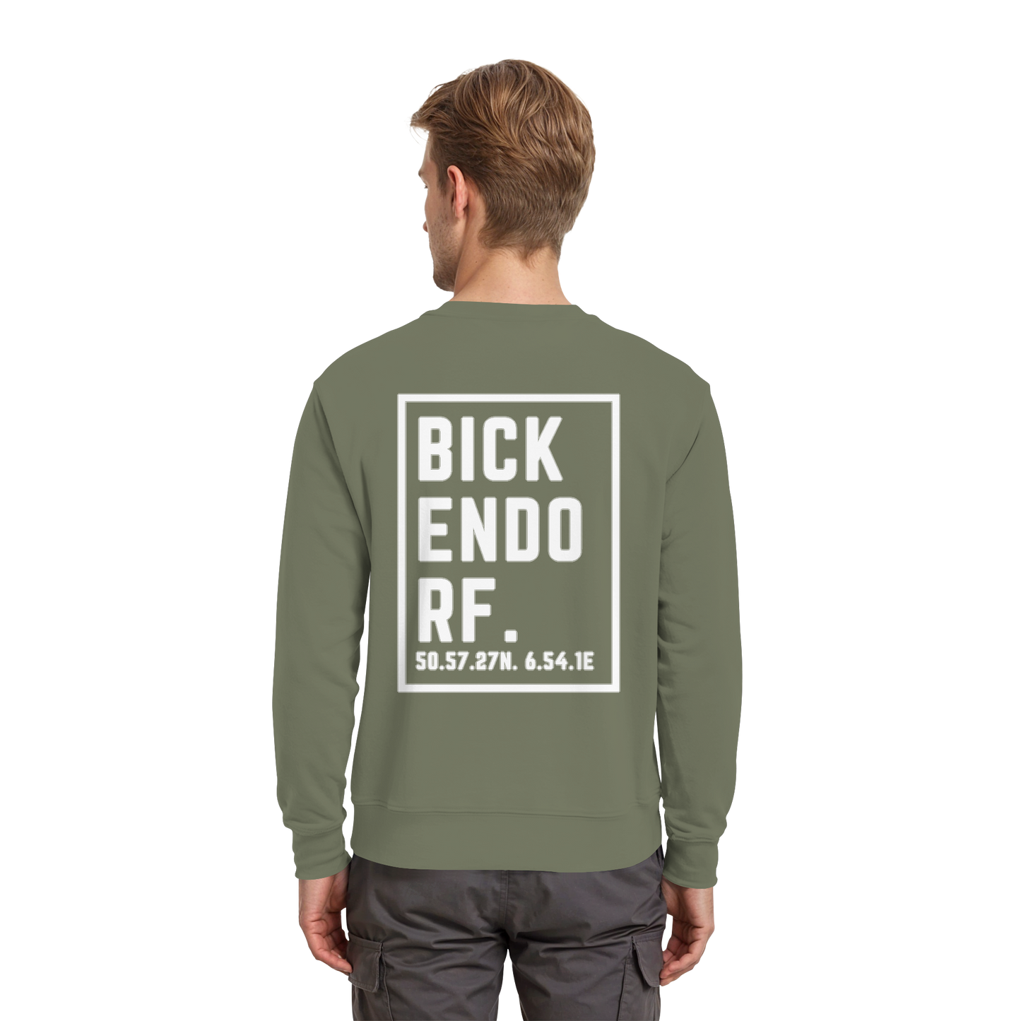 Bickendorf Koordinaten (großer Druck auf dem Rücken) - Premium Sweatshirt