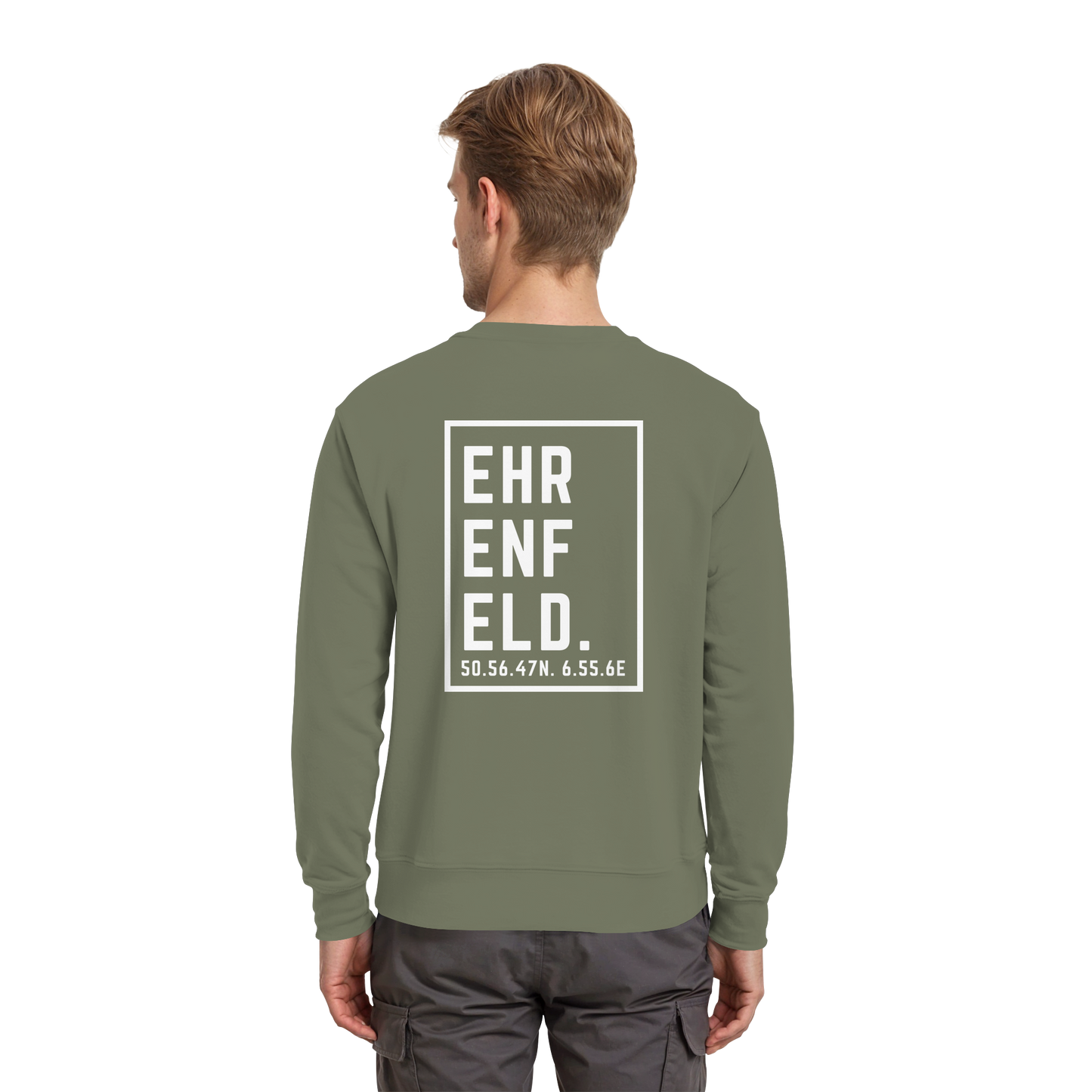 Ehrenfeld Koordinaten (großer Druck auf dem Rücken) - Premium Sweatshirt