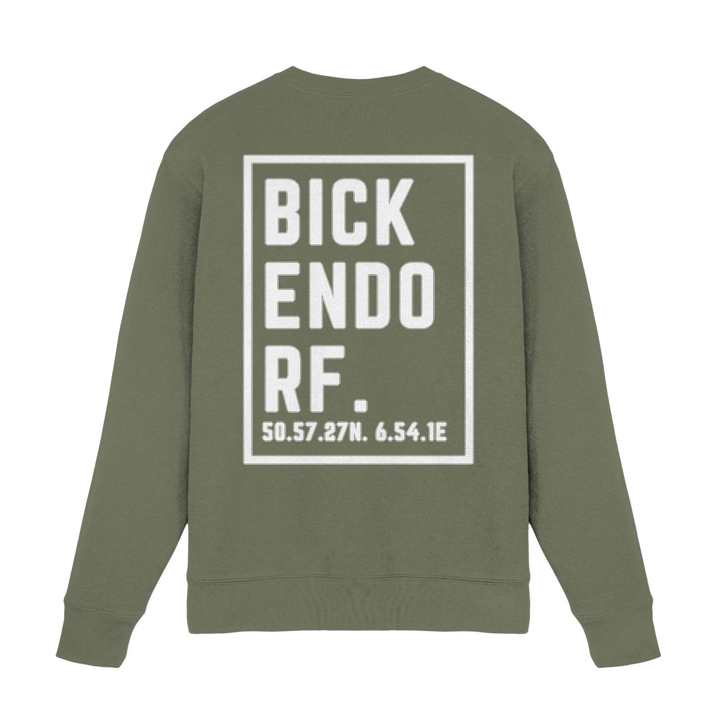 Bickendorf Koordinaten (großer Druck auf dem Rücken) - Premium Sweatshirt