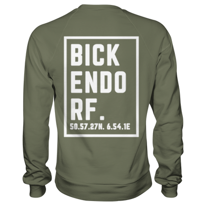 Bickendorf Koordinaten (großer Druck auf dem Rücken) - Premium Sweatshirt