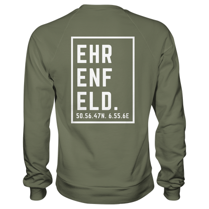 Ehrenfeld Koordinaten (großer Druck auf dem Rücken) - Premium Sweatshirt