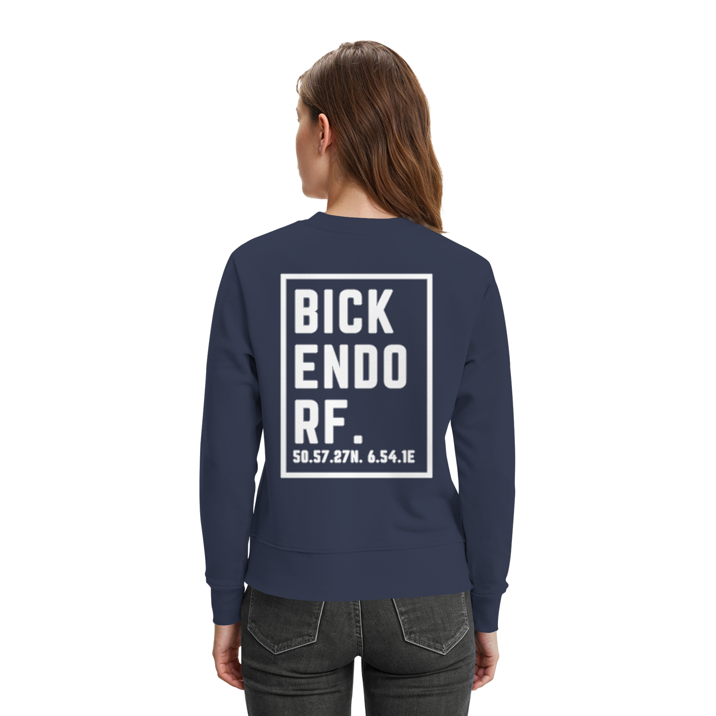 Bickendorf Koordinaten (großer Druck auf dem Rücken) - Premium Sweatshirt
