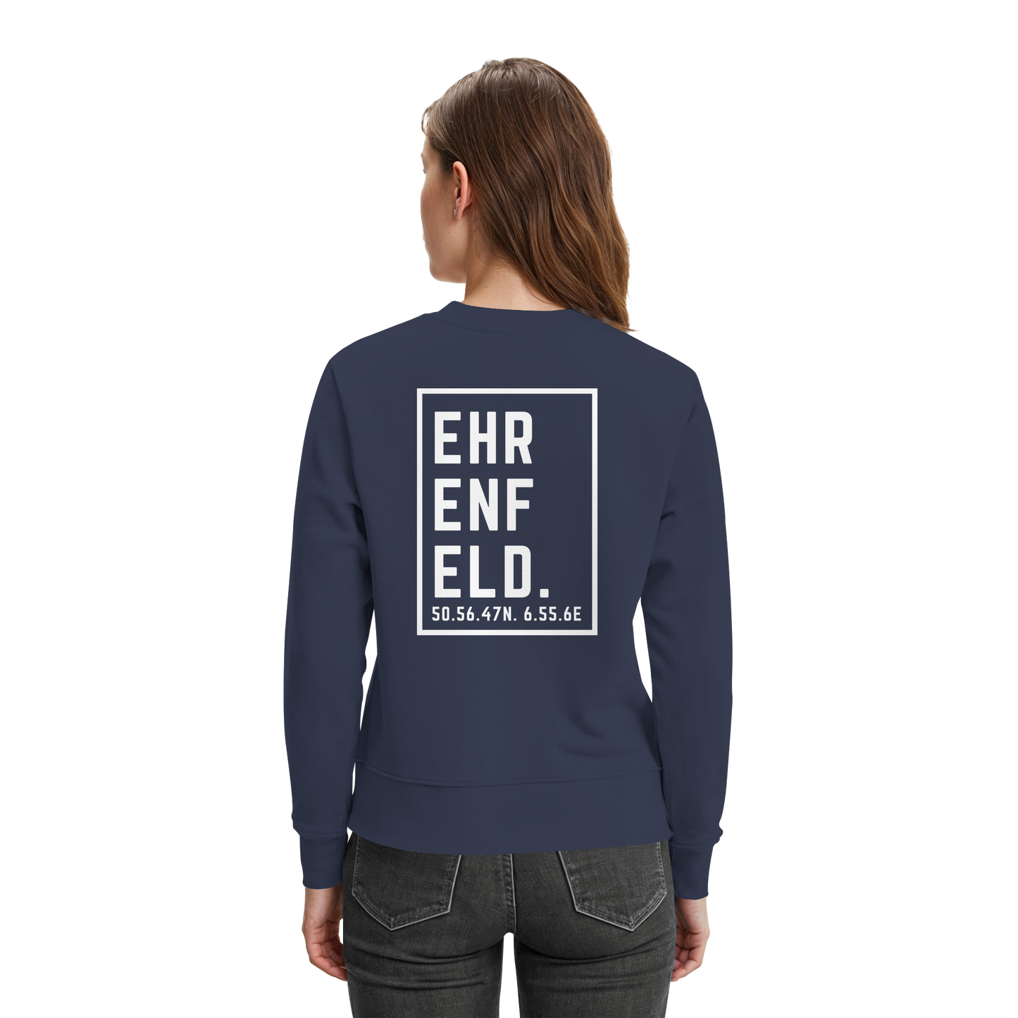 Ehrenfeld Koordinaten (großer Druck auf dem Rücken) - Premium Sweatshirt