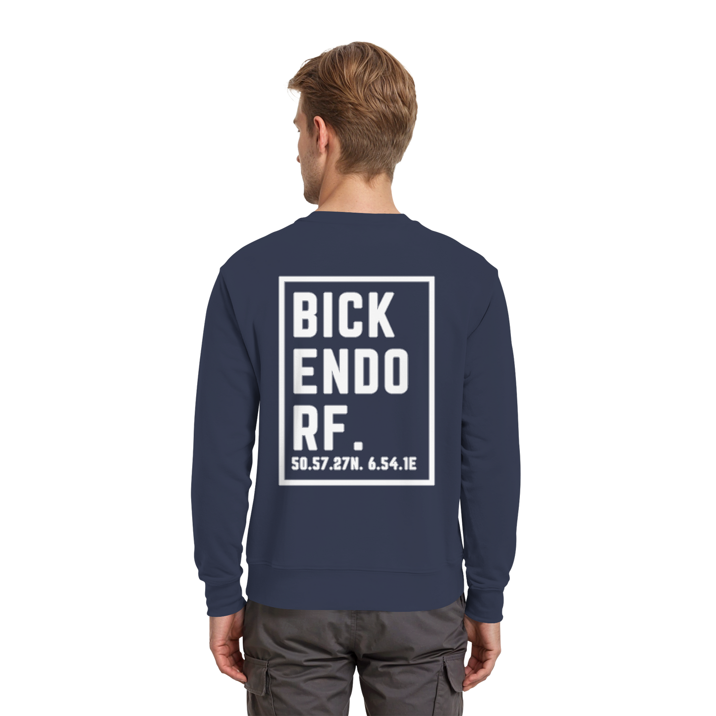 Bickendorf Koordinaten (großer Druck auf dem Rücken) - Premium Sweatshirt