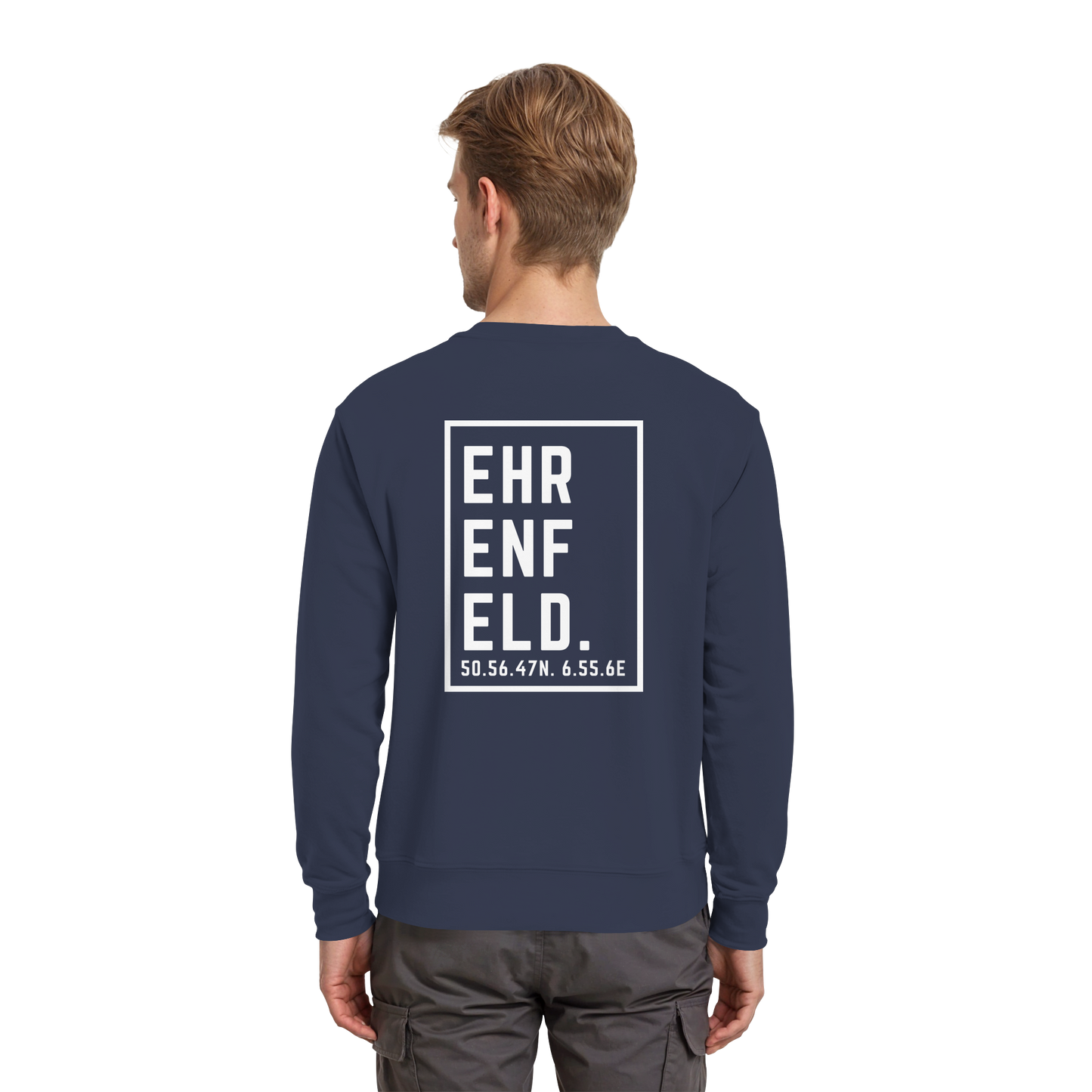 Ehrenfeld Koordinaten (großer Druck auf dem Rücken) - Premium Sweatshirt