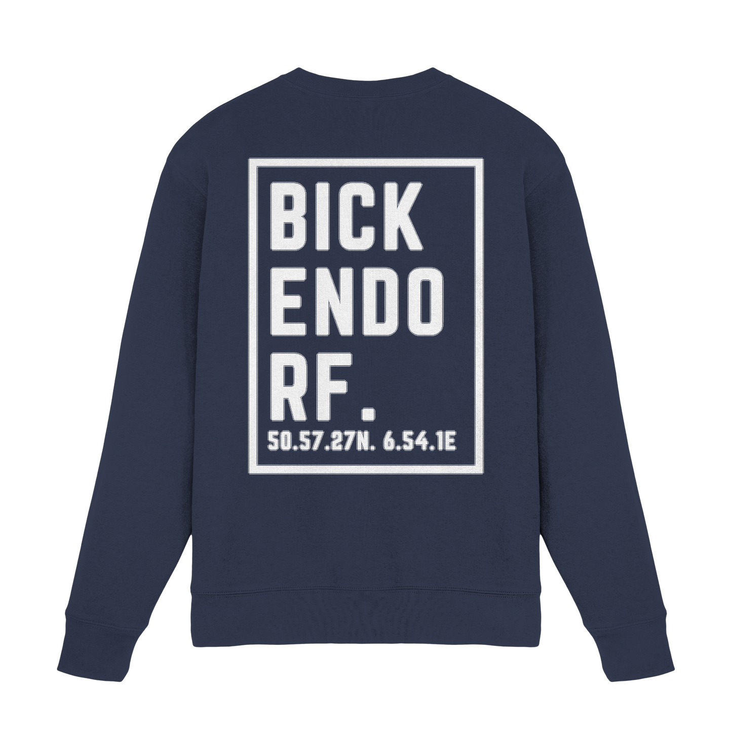 Bickendorf Koordinaten (großer Druck auf dem Rücken) - Premium Sweatshirt