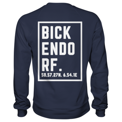 Bickendorf Koordinaten (großer Druck auf dem Rücken) - Premium Sweatshirt